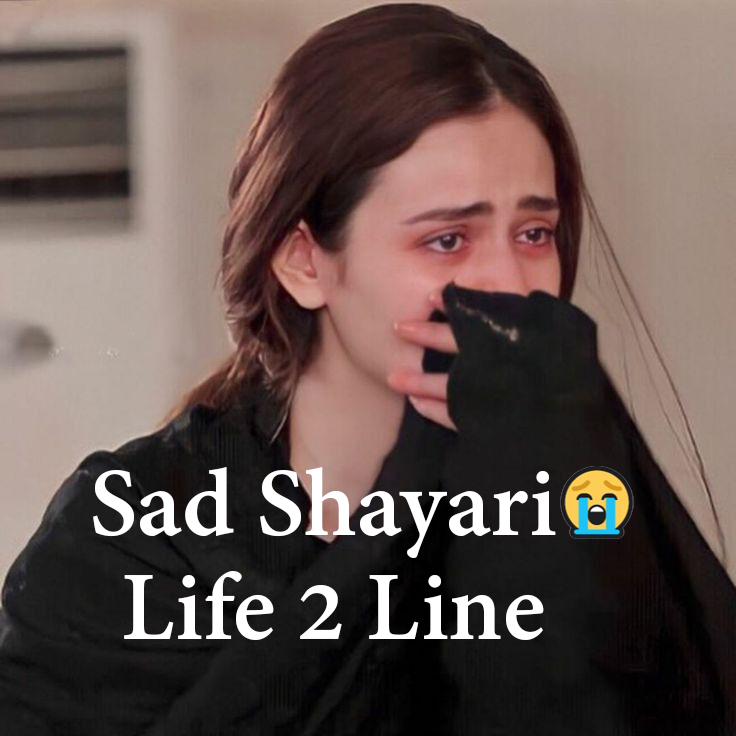 sad shayari😭 life 2 line